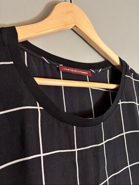 100% Silk Comptoir des Cotonniers Cap Sleeve Top